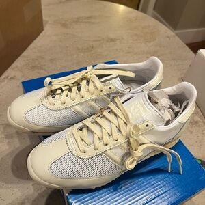 Adidas Women's Sl 72 Cream and White Sneakers